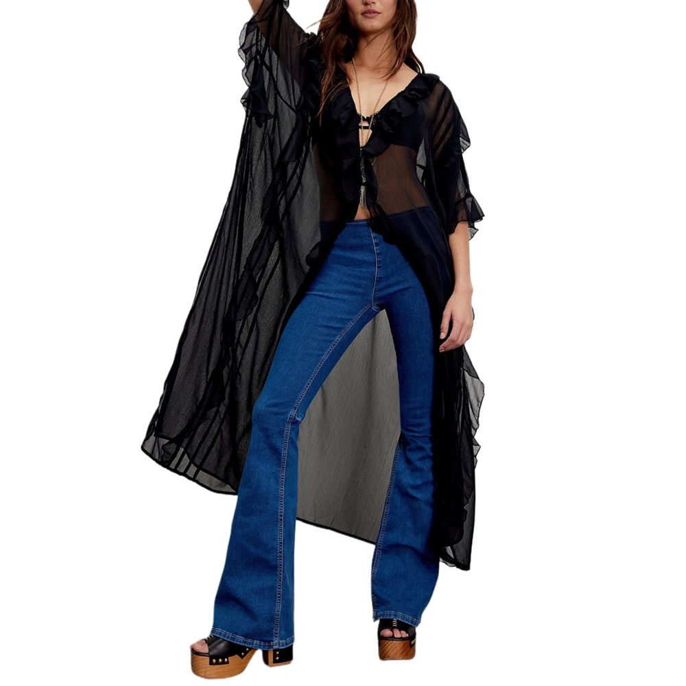 Free People Penny Pull-On Flare Jeans